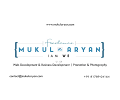 Freelance Web Designer in delhi - Mukul Aryan