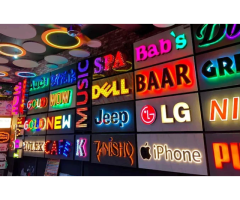 Led glow sign board