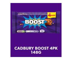 CADBURY BOOST CHOCOLATE BAR 4 PACK MULTIPACK, 148G