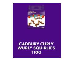 CADBURY CURLY WURLY SQUIRLIES CHOCOLATE BAG, 110G