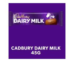 CADBURY DAIRY MILK CHOCOLATE BAR, 45G