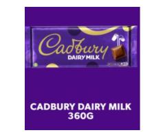 CADBURY DAIRY MILK CHOCOLATE BAR, 360G