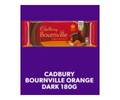CADBURY BOURNVILLE ORANGE DARK CHOCOLATE BAR, 180G
