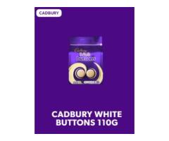 CADBURY WHITE BUTTONS CHOCOLATE BAG, 110G