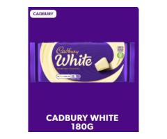 CADBURY WHITE CHOCOLATE BAR, 180G
