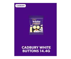 CADBURY WHITE CHOCOLATE BUTTONS, 14.4G