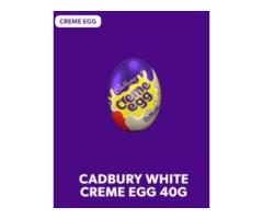 CADBURY WHITE CHOCOLATE CREME EGG, 40G