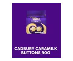 CADBURY CARAMILK GOLDEN CARAMEL BUTTONS CHOCOLATE BAG, 90G