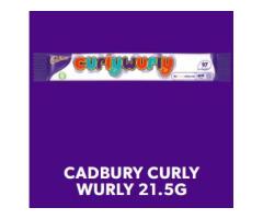 CADBURY CURLY WURLY CHOCOLATE BAR, 21.5G
