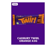 CADBURY TWIRL ORANGE CHOCOLATE BAR, 43G