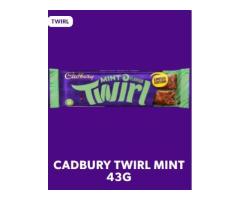 CADBURY TWIRL MINT CHOCOLATE BAR 43G