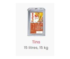 tins 15 liters, 15 kg