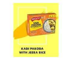 Kadi pakoda with Jeera Rice