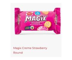 magix creme strawberry round