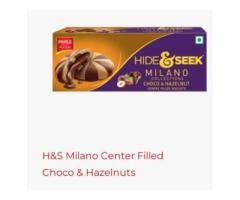 H & S milano center filled choco & hazelnut