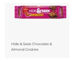 hide & seek chocholate & almond cookies