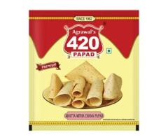 420 Premium Agarwal Khattha Mitha Chana Papad