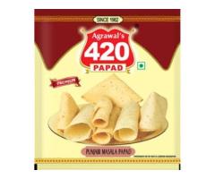 420 Metalised Gold Punjabi Masala Papad