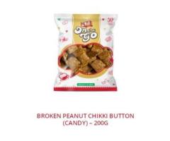 Broken Peanut Chikki button (candy) – 200g