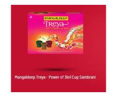 mangaldeep treya power of 3 in 1 cup sambrani