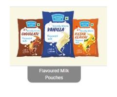 flavoured milk pouches