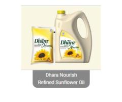 dhara nourish refined sunflower oil