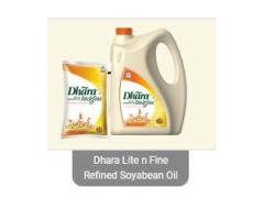 dhara lite n fine refined soyabean oil