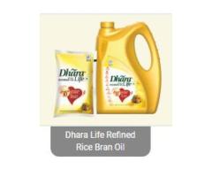 dhara lite refined rice bran oil