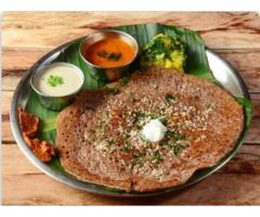 Ragi and oats uthappam